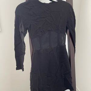 Zara Black Longsleeve Mini Dress